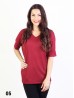 Breathable V Neck High-Low Short Sleeved Loose Top